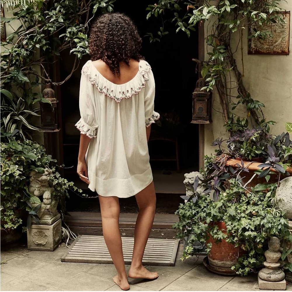 doen chateau nightgown strawberry